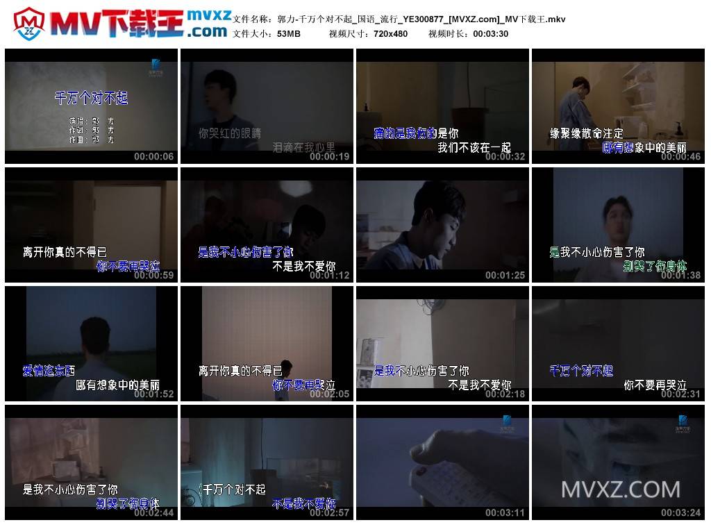 郭力-千万个对不起_国语_流行_YE300877